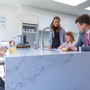 quartz worktop for busy families